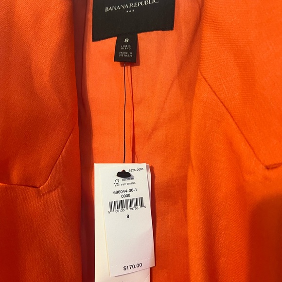 Banana Republic Bright Orange Jacket - Picture 2 of 3